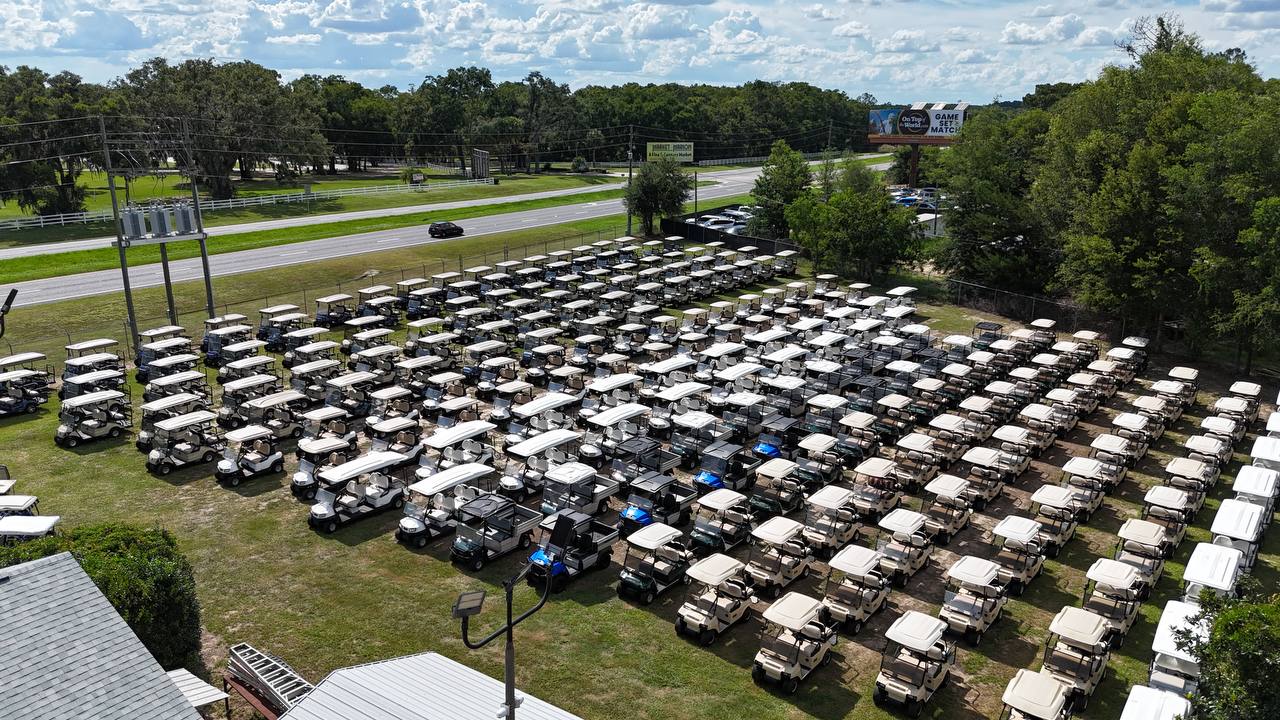 Large Golf Cart Fleet - Aerial View 4